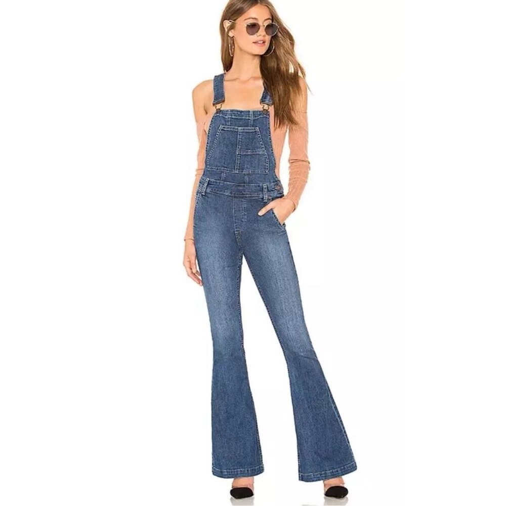 Free People | We The Free Blue Denim Women Jeans Overalls